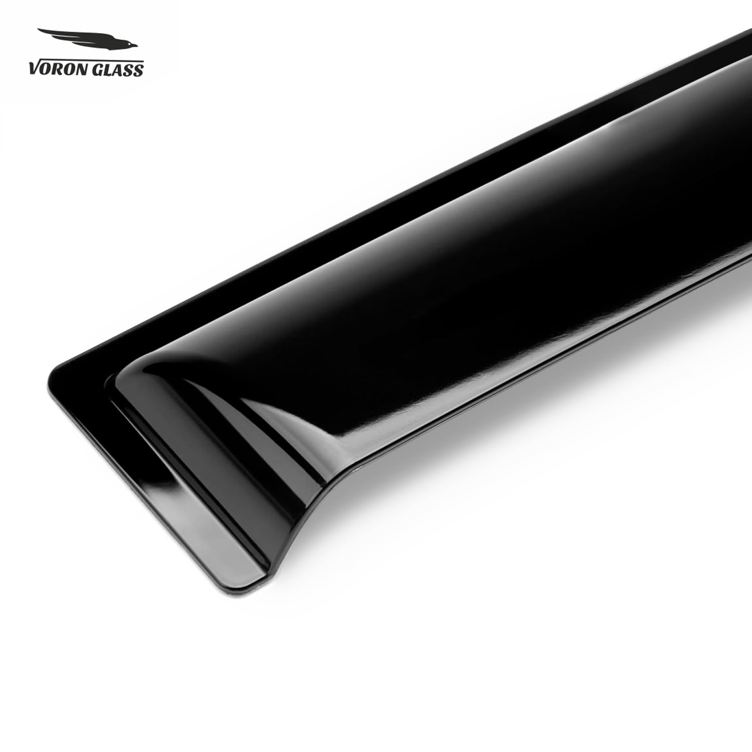 Voron Glass 4-set in-channel windgeleiders/regengeleiders compatibel met Ford Ranger 2011-2023 - wind- en regenbescherming voor autoruiten