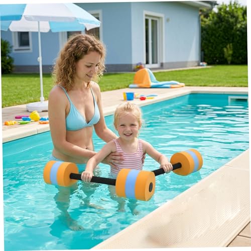 Pesas para piscina de espuma EVA, mancuernas de agua 2 en 1 color naranja miniatura 4