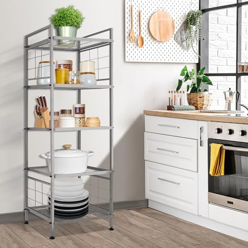 Giotorent 5-Wire Standing Storage Shelf, Metal Shelving Unit Pantry Rack For Laundry Kitchen Bathroom Organizer thumb #1