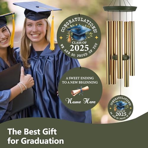 Image of ASTARIN Personalized Wind Chimes for 2025 Retire, Happy Retirement Gifts for Woman /Man /Teacher /Doctor, Happy Retirement Best Wishes, Retire Wind Chimes Thank You Gift for Women Men