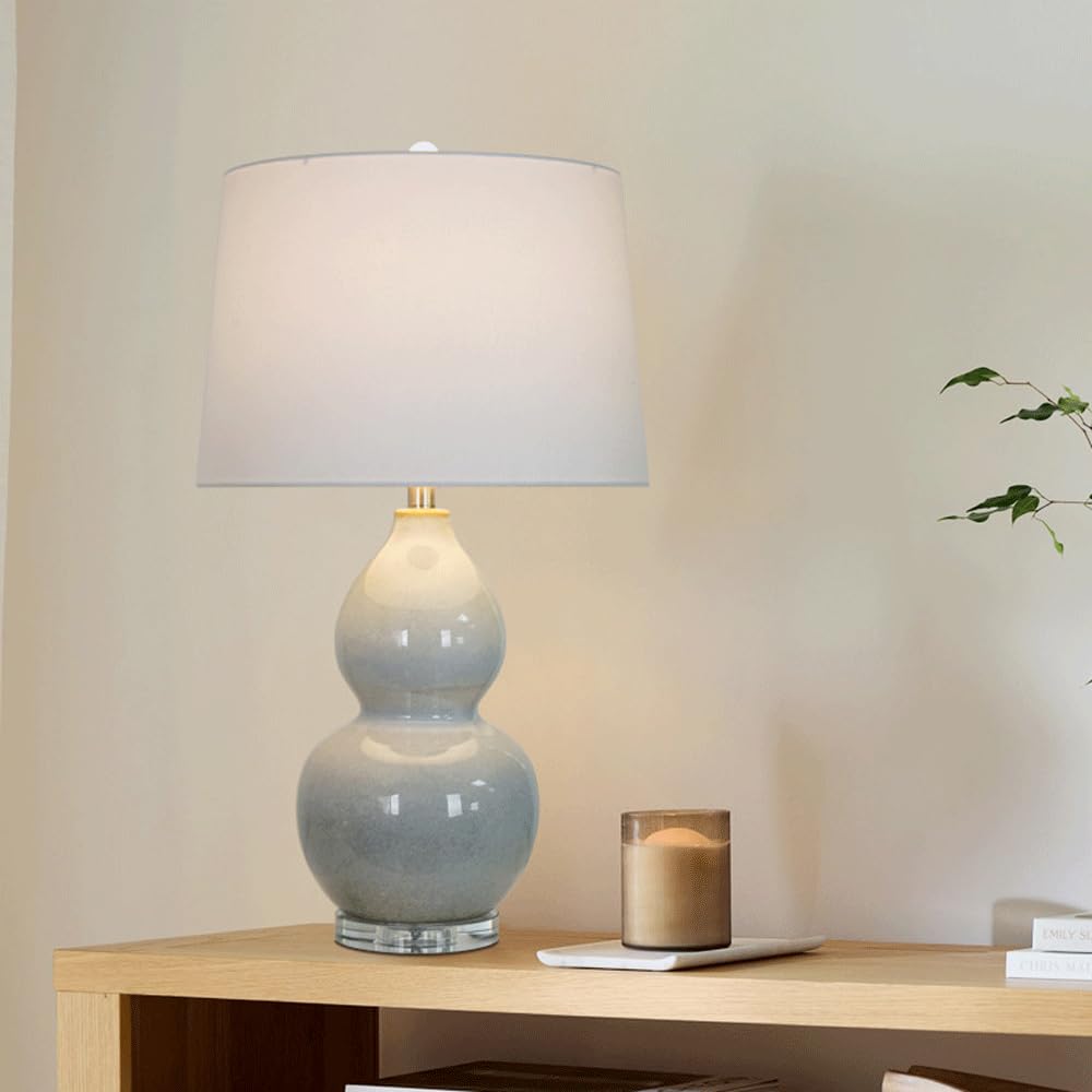 Nueva Dormitorio Creativo Chino Escritorio Alta Gama cerámica en Forma hulu Hotel Delantera decoratvilla lámpara Mesa iluminación de restaurantes el Restaurante para