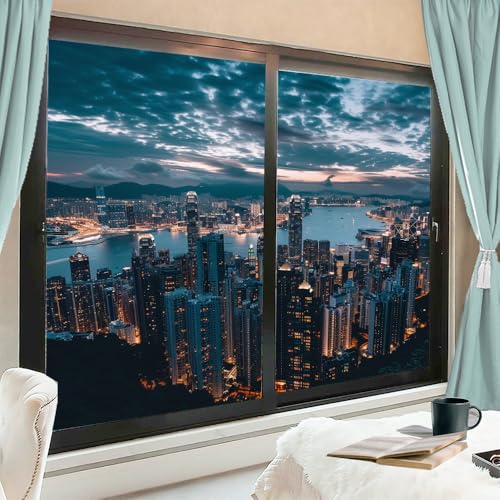 Vinilo decorativo para ventana 2 piezas 27.6x47.2 in miniatura 1