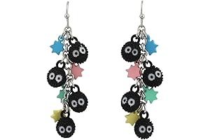 Spirited Away Soot Sprites Candy Drop Earrings: Captivating Collection for Ghibli Fans