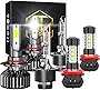 VCSZKXLY Headlights Compatible for Acura RDX (2007-2017) HID Headlight Bulbs, LED Headlight Bulbs Fog Light Combo Kit, 6000K Cool White IP67 Waterproof, Combo 9005 D2S H11, Total 6 Bulbs