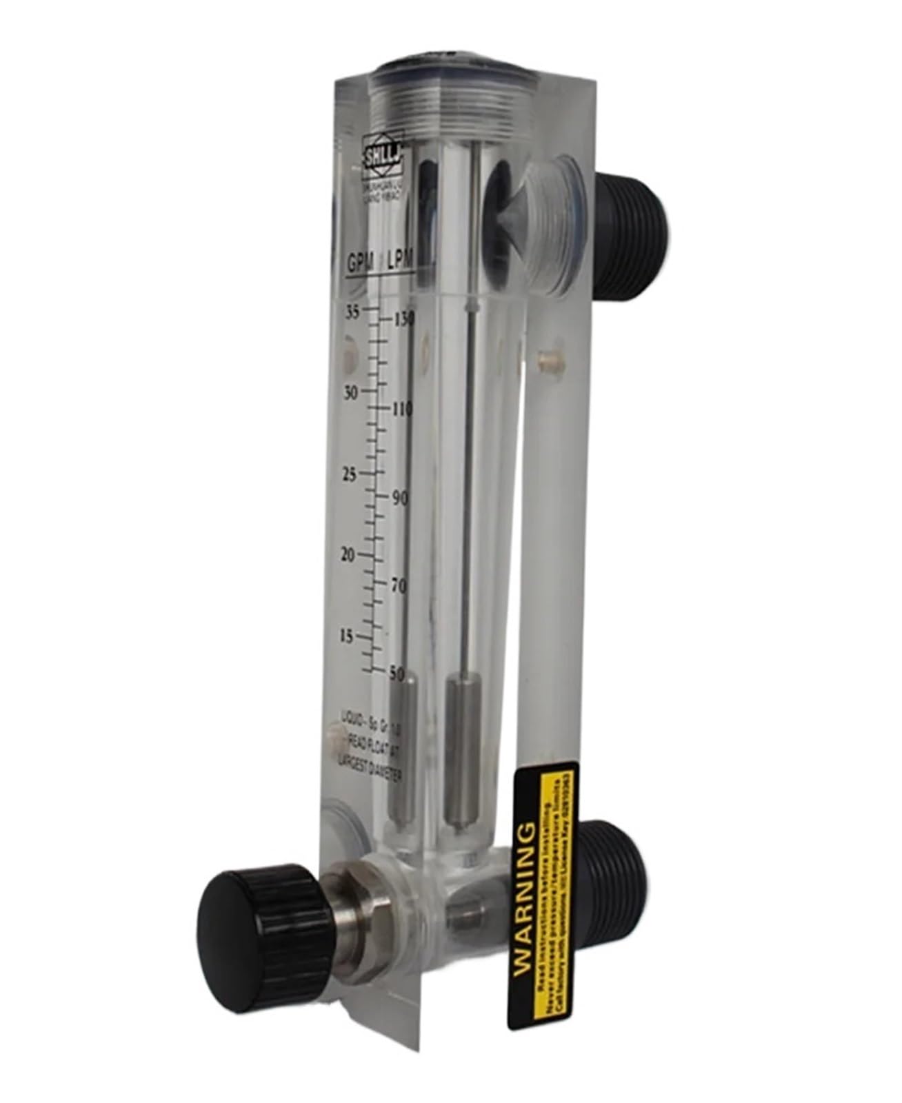 HDPHCRIUN LZM-25 Panel Type Flowmeter Flow Meter Indicator Counter with Controller Valve Liquid G1 DN5 1-10GPM 5-35LPM 5-40GPM 10-150LPM(5-40GPM 10-150LPM)