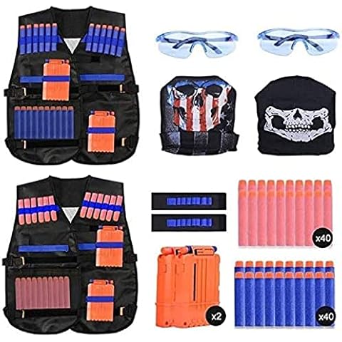 EXTSUD Kids Tactical Vest Set with Accessories Cover