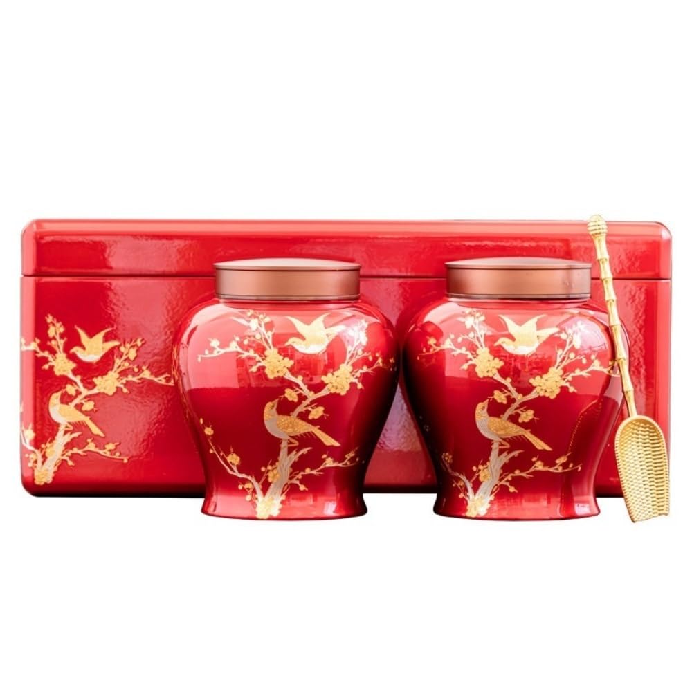 Ceramiczny dzbanek na herbatę Ceramiczny dzbanek do herbaty dwuwarstwowy, pokrywka ze stopu, zamknięty dzbanek, chiński zestaw do herbaty, podwójny dzbanek, zestaw pudełek na prezent Herbata (S,Double