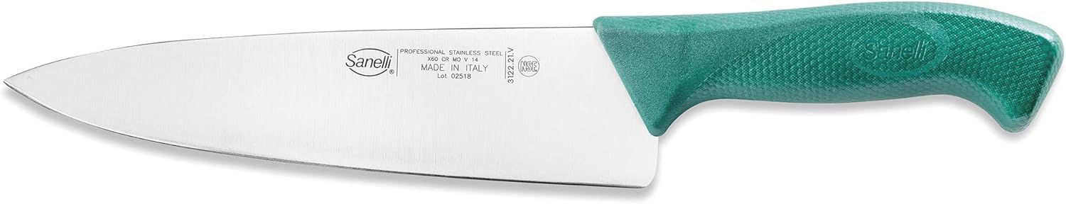 Sanelli Linea Skin Stainless Steel Tranching Knife, Stainless Steel