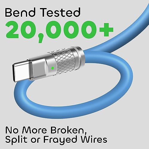 WATCHEM 6ft / 2M USB-C to iPhone Charging Cable, 27W Fast Charge, Durable Liquid Silicone, Data Transfer - Image 4