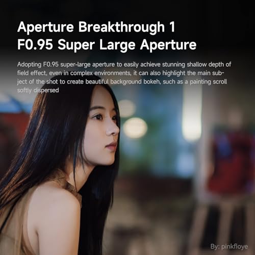 Brightin Star 50mm F0.95 f/0.95 APS-C Mirrorless Camera Lens for Sony EF Mount A6700 A6600 A6500 A6400 ZV-E10 ZV-E10II FX30, Manual Focus Lens for Portrait Night Photography