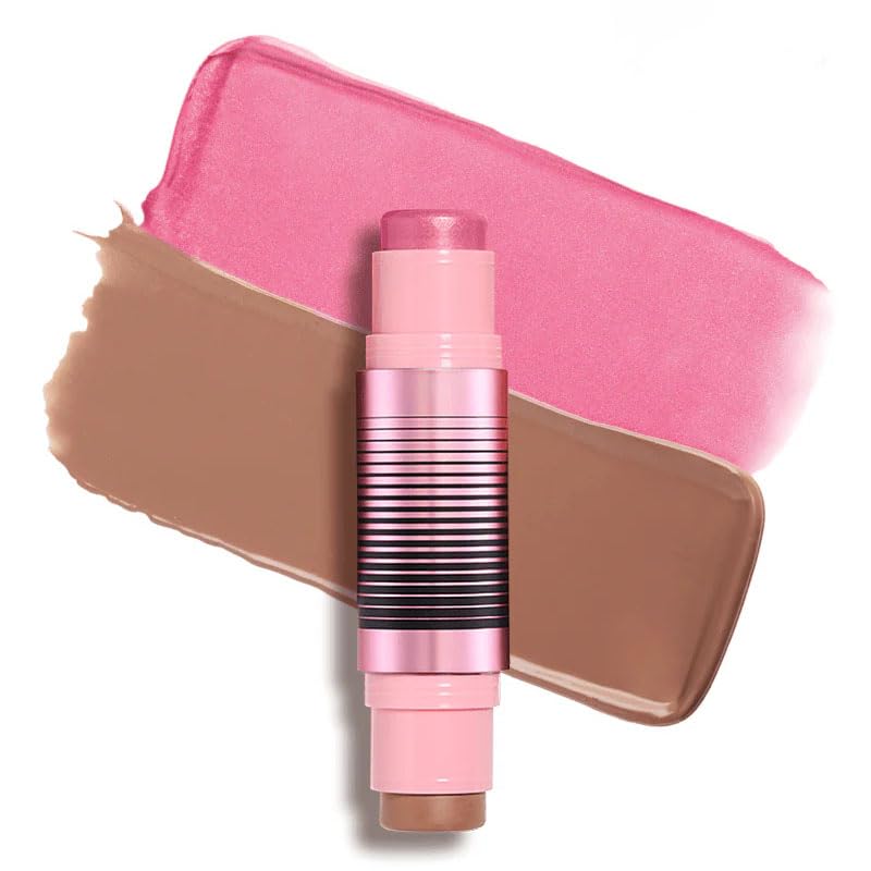 Double-Ended Shimmer Blush & Contour Stick, Moondust Shade