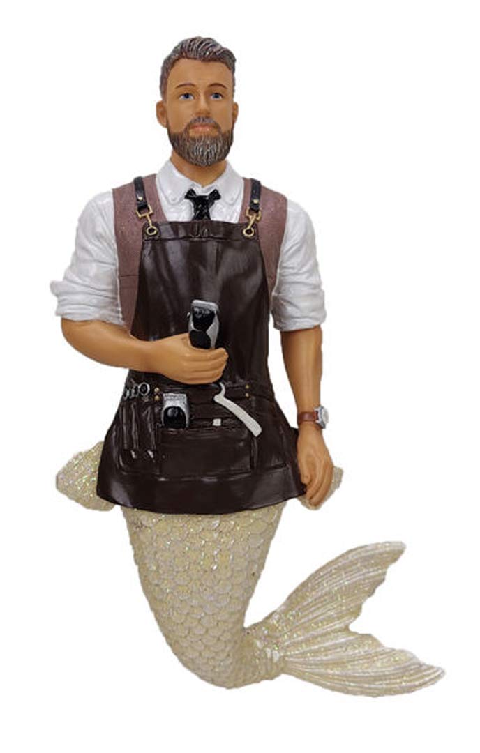 December Diamonds Iridescent/Glitter Finish Fresh Cut Merman Christmas Ornament 5555136 New
