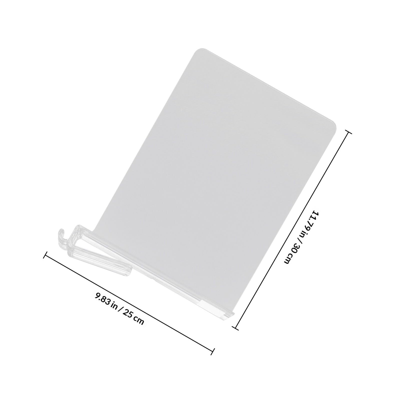 Toyvian Divisores de Armario Transparentes Abs 2 Piezas, Separadores de Estantes para Ropa y Cocina, Organizador de Armarios sin Taladro, Mamparas Divisorias para Estantes y Cajones,