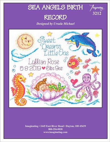 Imaginating Sea Angels Birth Record (Kit 3212) Counted Cross Stitch Kit