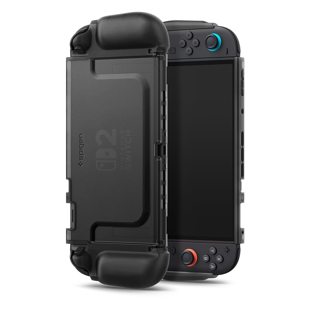Spigen Switch 2 (2025) Cover, Shockproof, TPU, PC, Dual Layer, Easy Joy-Con Attachment, Dock Compatible, Grip Feel, Frosted Switch2 Protective Case, Ultra Hybrid ACS10167 (Frosted Black) : Video Games