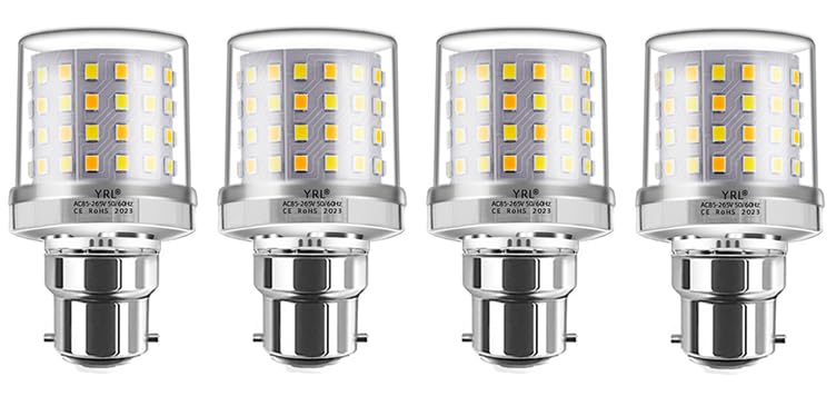 Mini LED Corn Light Bulb, 9W, B22 Socket, 3000K Warm White, 80W Equivalent, 800Lumen, Candelabra LED Light Bulbs