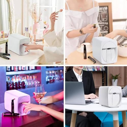 TREEYX Portable Digital Mobile Nail Art Printer, 3D Smart Automatic Nail Printer Machine, Touch Screen Display,Rying As One, for Beauty & Personal Care for Girls' Home Nails (C) - Image 2