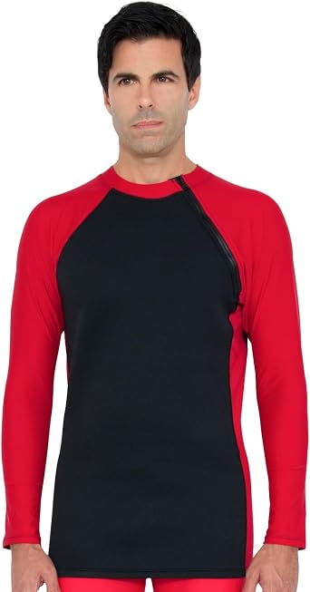 Tuga Mens Neoprene Wetsuit Hybrid, UPF 50+ Sun Protection, Made in USA