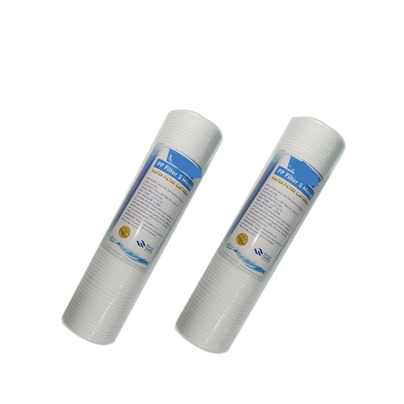 Zxzzas One Color Water Filter Cartridge, 2 Pcs 10 Inch5 Micron Water Filter Water Purifier Front Filter Cartridge Aquarium For Reverse Osmosis