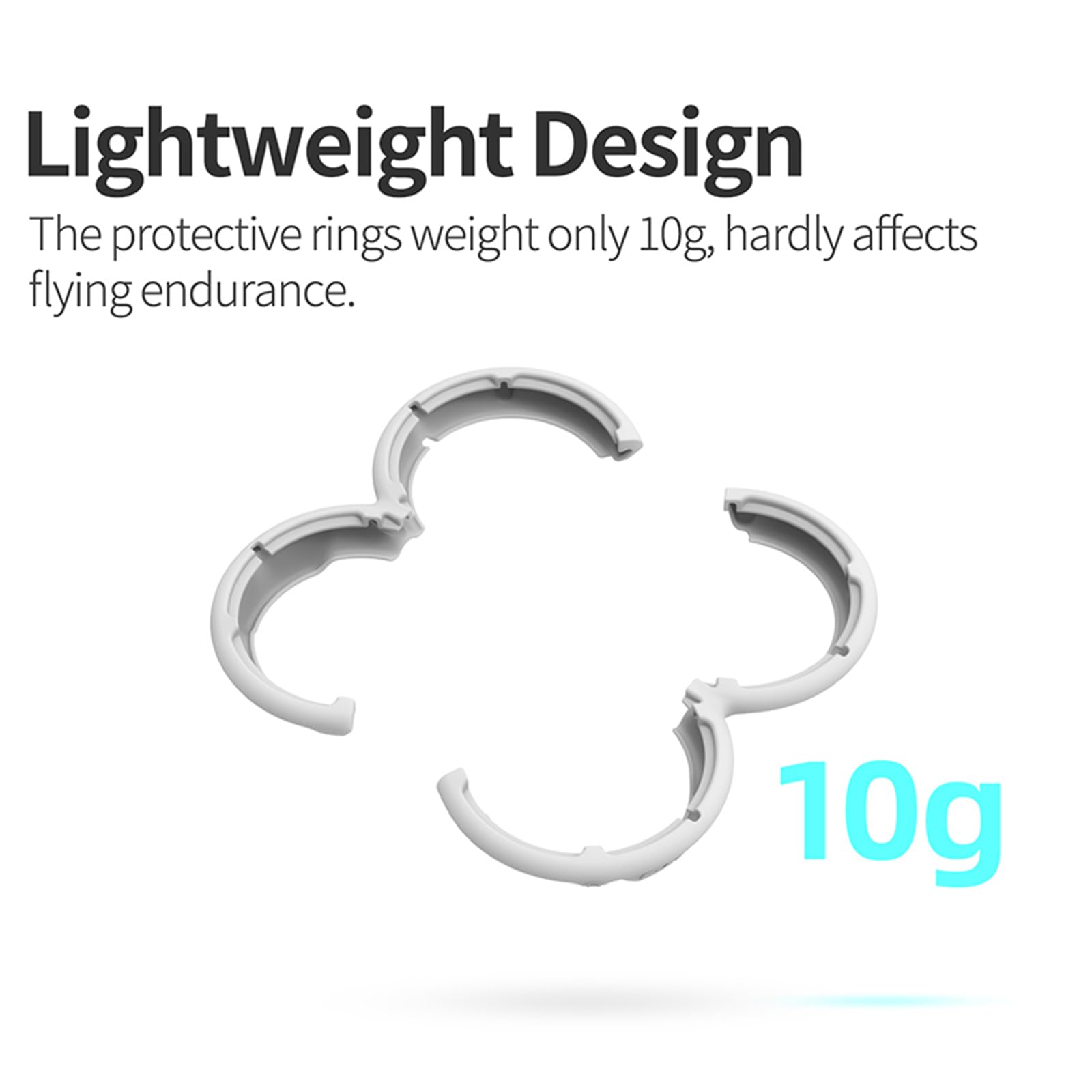 Propeller Guard Protector Drone Accessories for DJI NEO,Prop Bumper Strip Set Anti-Collision and Anti-Scratch Bumper Ring Protective Cover Accessories for DJI NEO Combo Drone (Gray) - Image 2