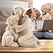 J JULONE Love My Dog Figurines Statues, Angel Friendship Remembrance Gifts, Sculpted Hand-Painted Figures for Dog Lovers (Granitic)