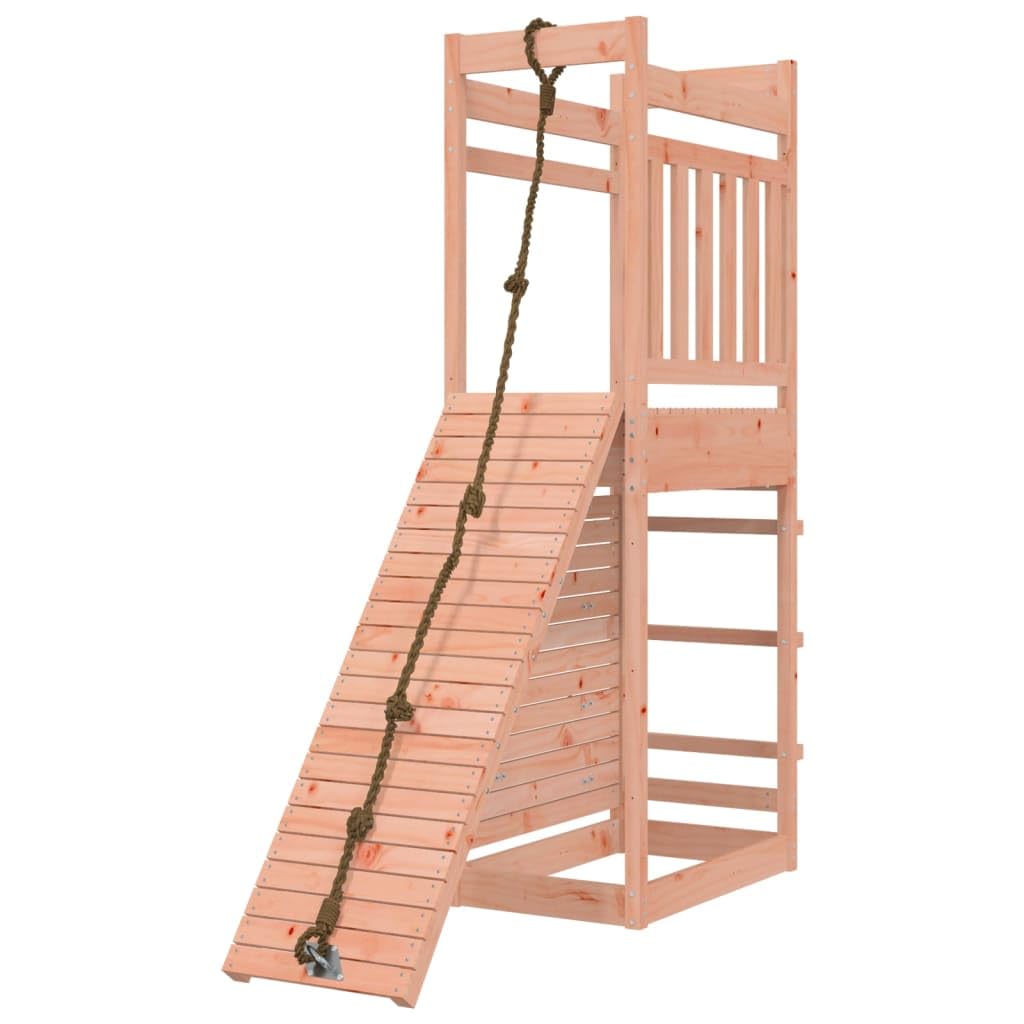 vidaXL Spielturm, Klettergerüst mit Kletterwand, Kinder Kletterturm mit Sandkasten, Spiel-Zubehör für Garten, Spielgeräte Spielplatz, Massivholz Douglasie