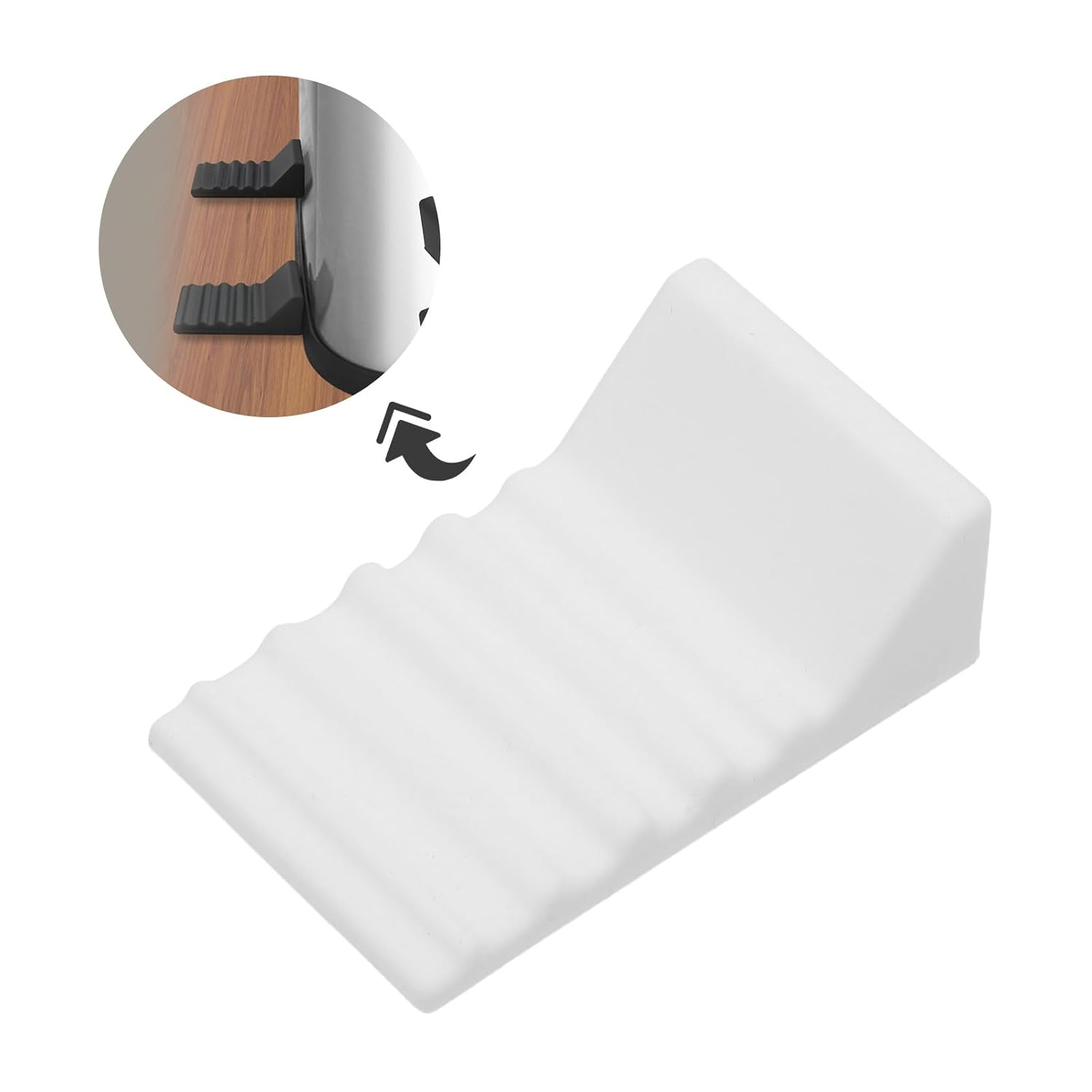 4pcs Garbage Can Wall Protector - No Drill Silicone Trash Can Bumper for Round & Square Waste Baskets - Prevents Sliding and Collisions for Walls