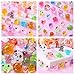 Mini Glow in The Dark Animal Resin Models, Mystery Resin Animals Blind Bag, Mini Luminous Farm Ocean Figures, Animal Miniatures for Fairy Garden Accessories, Random Design(100pcs)