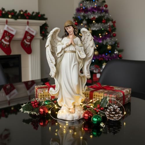 Estatua de Ángel Orante 14 Pulgadas para Decoración Interior miniatura 4