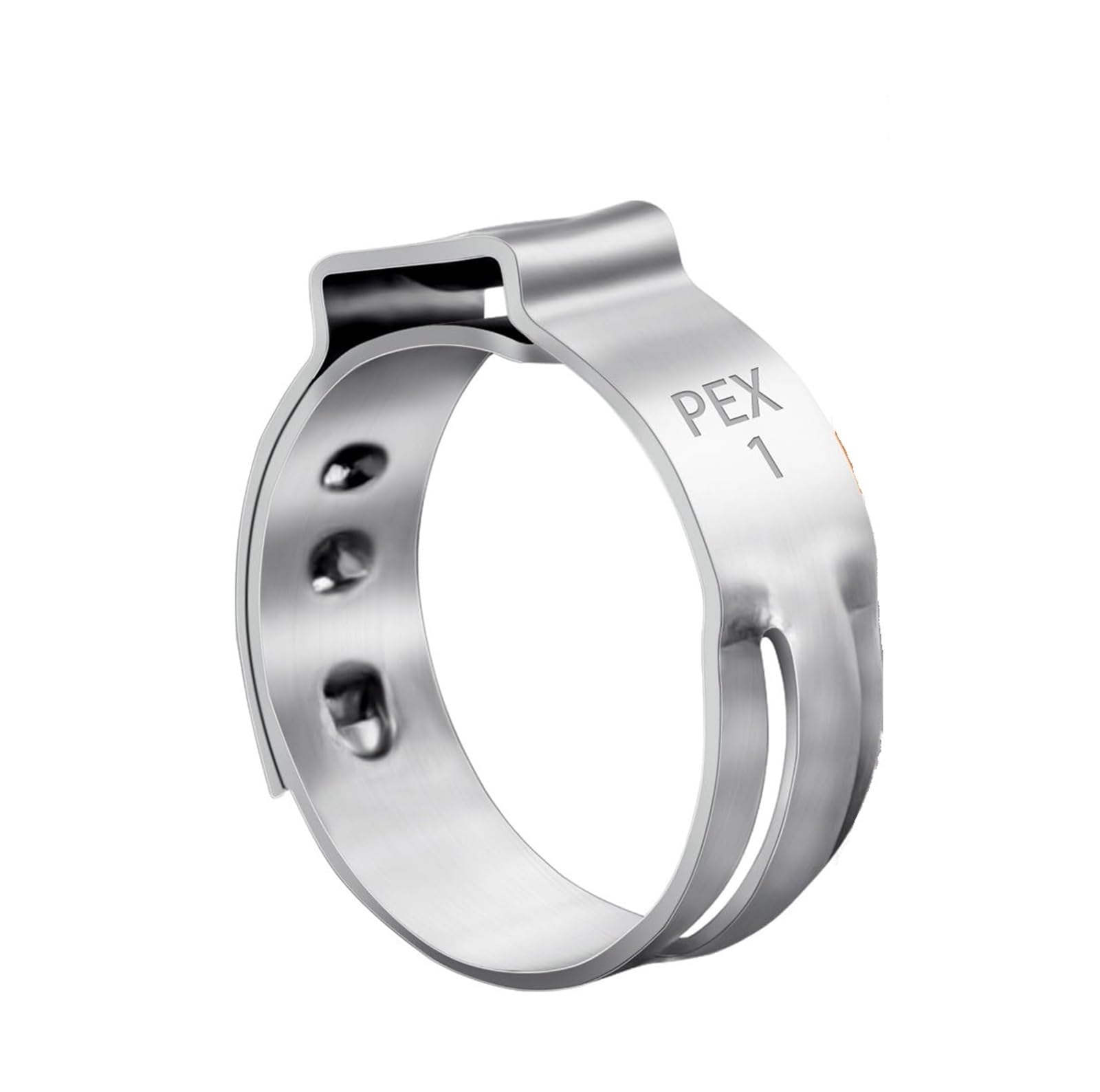 60pcs 1 inch PEX Cinch Clamps Rings 304 Stainless Steel Single Ear Hose Clamps PEX Tube Pipe Fitting Clamp