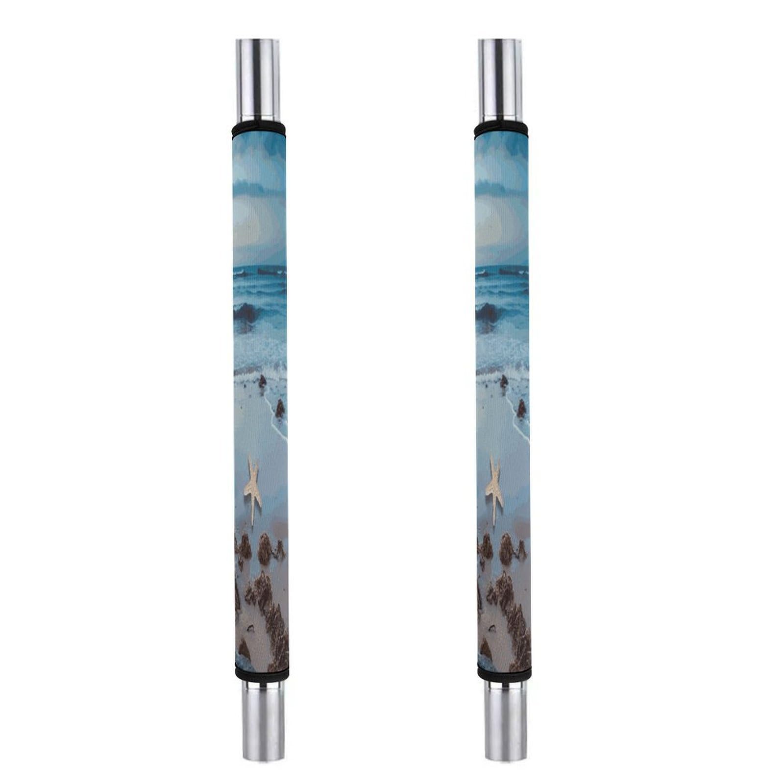 ADFGYERH Starfish Lighthouse Beach Refrigerator Door Handle Covers 2 PCS, Refrigerator Handle Covers Non-Slip Fridge Handle Covers for Oven Microwave Dishwasher Appliance Door Sleeves