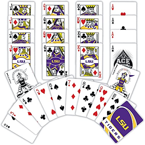Image of MasterPieces Family Games - NCAA LSU Tigers Playing Cards - Officially Licensed Playing Card Deck For Adults, Kids, And Family