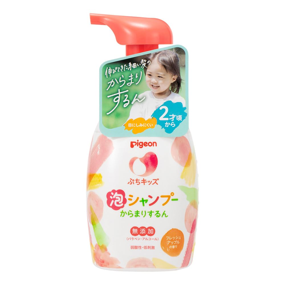 ピジョン ぷちキッズ泡シャンプーからまりするん 300ml フレッシュアップルの香り