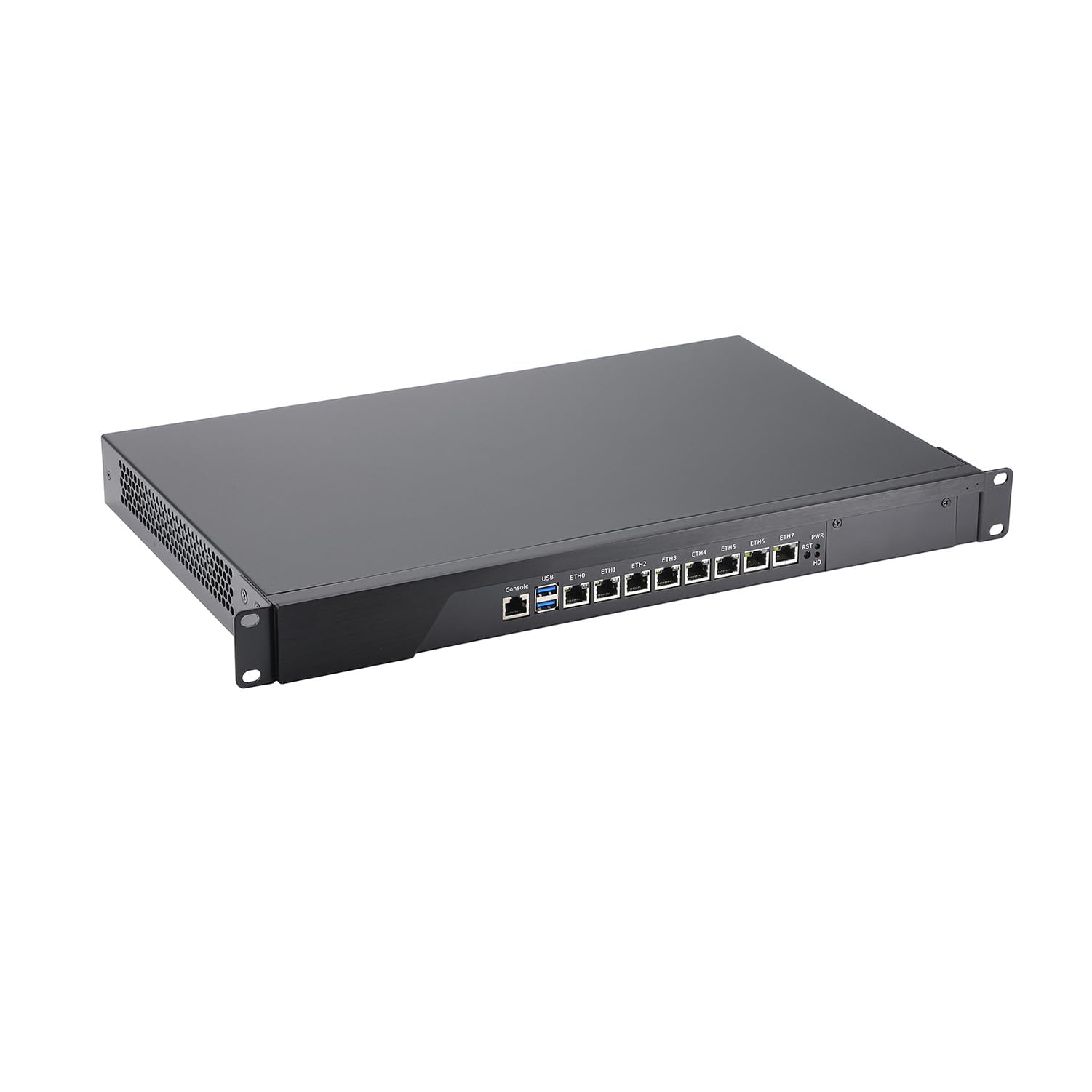 Firewall, VPN, 19 Inch 1U Rackmount Network Appliance, Mikrotik, PFSense, OPNsense, I7 4770, RS44, AES-NI, 8 x 2.5GbE 226-V LAN, Console, VGA, 16G RAM, 256G SSD