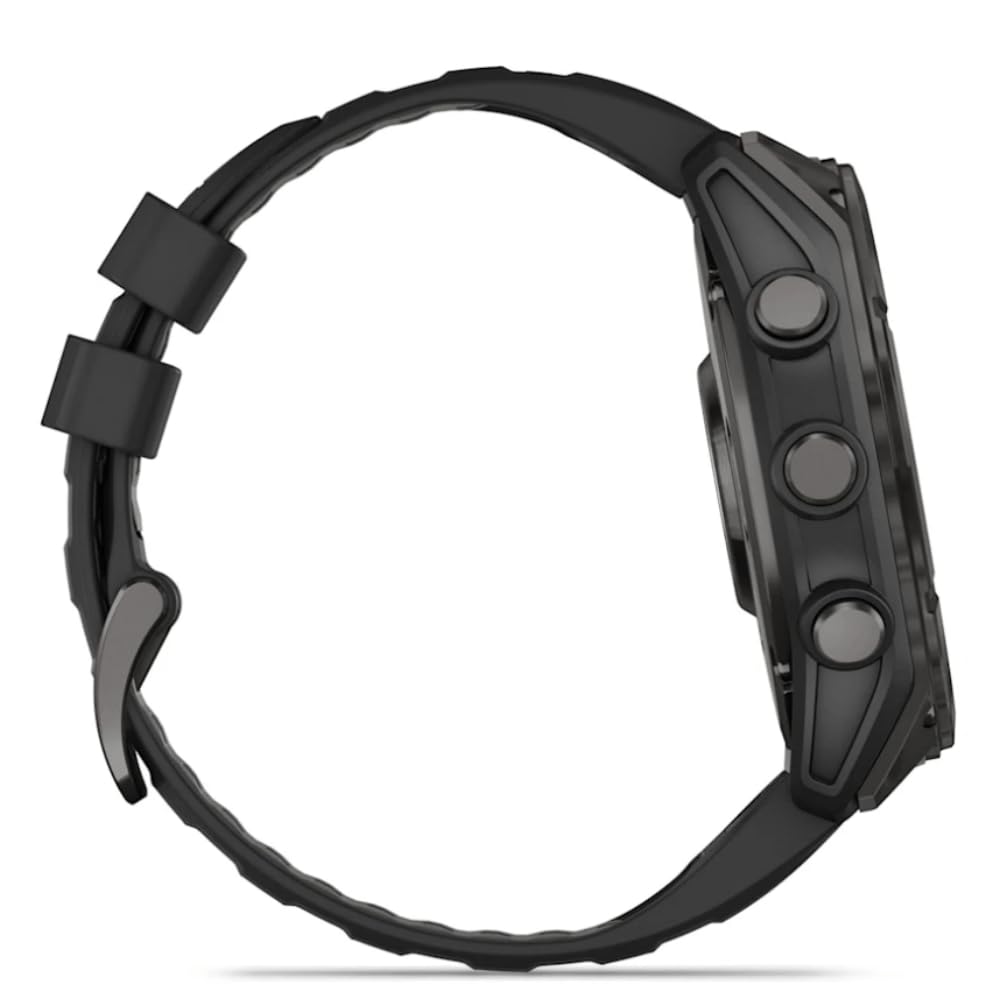 Garmin Amoled Smartwatch Fenix 8-51 MM | Premium Sportuhr mit integrierter LED-Taschenlampe, Lautsprecher und Mikrofon | Bis zu 29 Tage Akkulaufzeit im Smartwatch-Modus