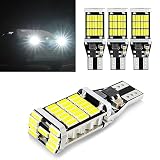 ZKFAR 4 PCS T15 4014 45SMD Chipsets Backup Reverse Light Bulbs, Canbus Error Free Brake Stop Cargo Backup Lights, LED Reverse Lights (White)