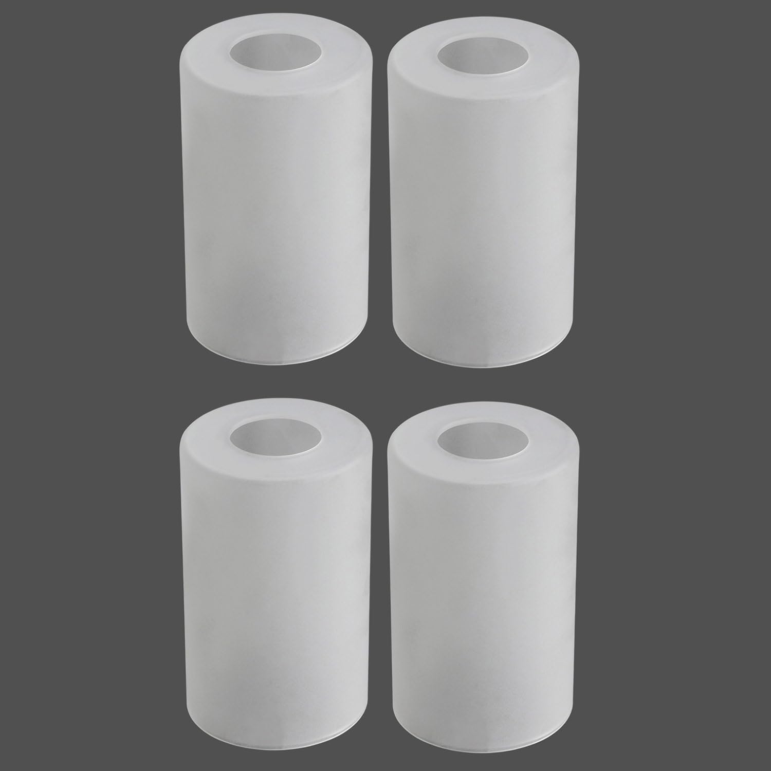 Frosted Glass Lamp Shade Replacement with 1-5/8-inches Fitter Opening for Pendant Light Chandelier Wall Sconce (4 Packs) A00097