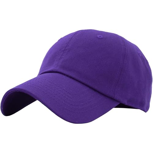 KBETHOS Classic Unisex Cotton Adjustable Low Crown Baseball Cap – Plain Dad Hat