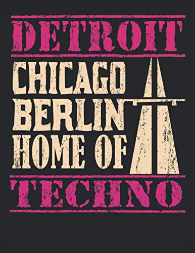 Couverture de Composition Notebook: Lined Journal EDM Music Lover Gift Techno Berlin Detroit Music DJ 120 pages