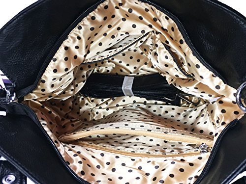 Double handles Rhinestone Cat Purse4