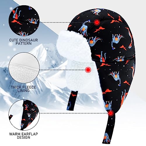 Image of BAVST Winter Trapper Hat for Boys Girls Waterproof Warm Baby Toddler Ushanka Fleece Beanie Hats for 6M-6T