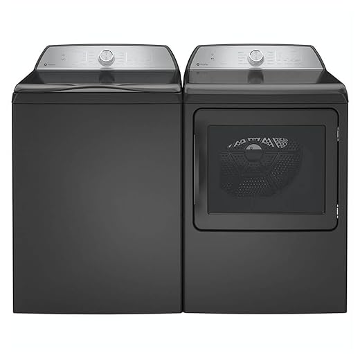 GE Profile PTW700BPTDPR Gray Smart Top Load Washer/Dryer Pair