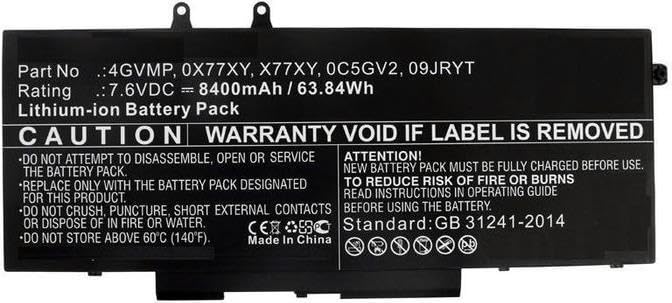 Batterie d'ordinateur portable pour Dell à autonomie prolongée Li-ion