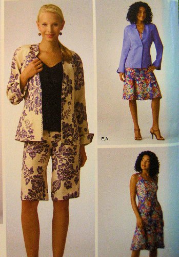 Robe doublée et top pour femme de petite taille Simplicity 3884