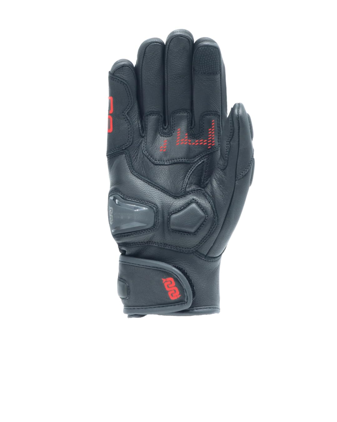 OJ Guanti da Moto BLAST, Guanto Corto in Pelle Ovina, Nocche Preformate, Inserti Termoplastici sulle Dita, Slider Palmo, Regolazione Polso