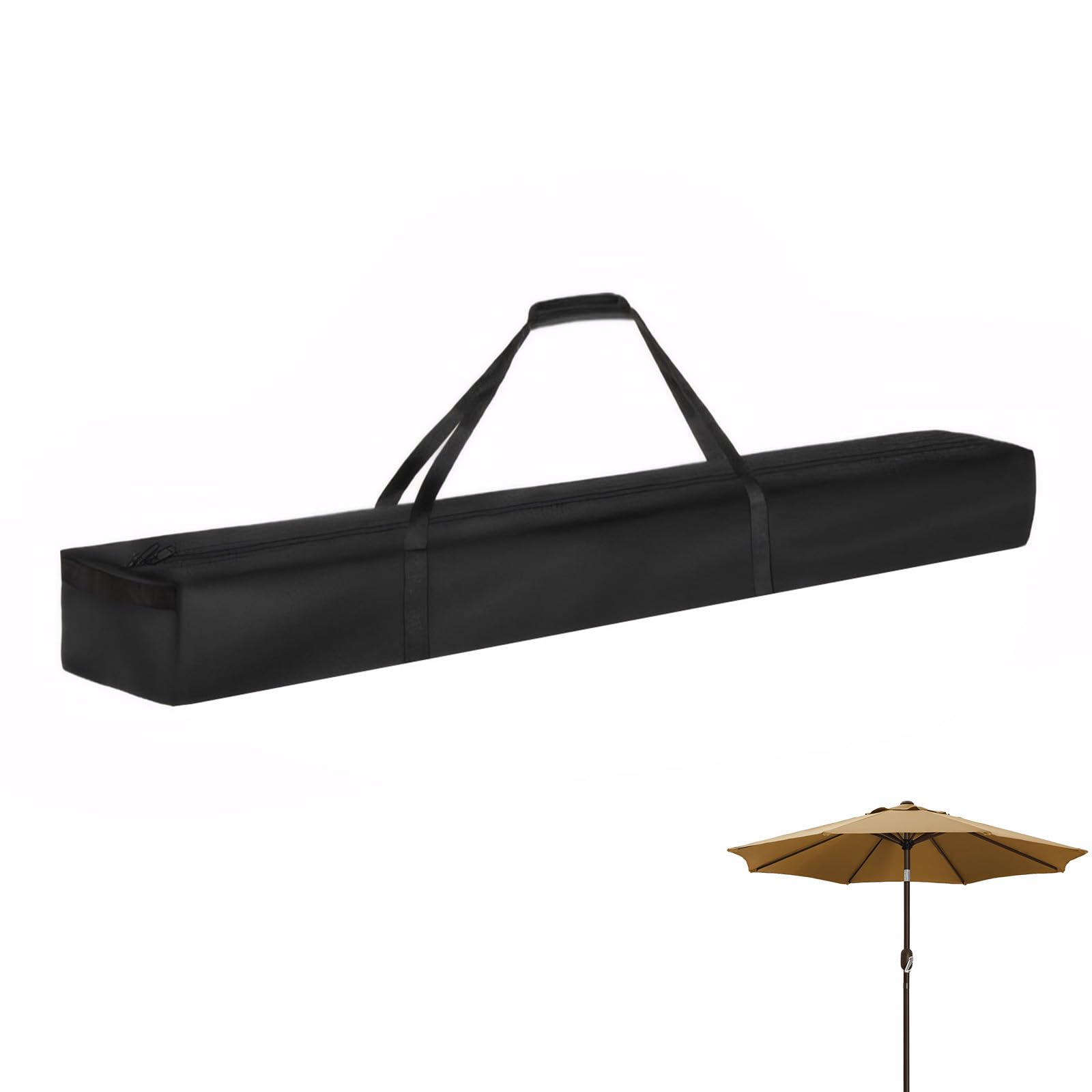LUEXBOX 73 Inch Patio Umbrella Storage Bag for Outdoor, Nylon Beach Umbrella Folding Cover, Hammock Storage Bag, Heavy Duty Zipper Travel Carrying