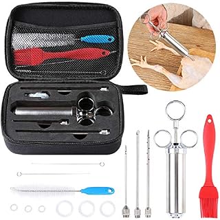 CHSEEO Meat Injector Turkey Baster Seasoning & Marinade Injector Flavor Syringe BBQ Tool for Turkey, Chicken, Brisket, Roasts and Pork #5