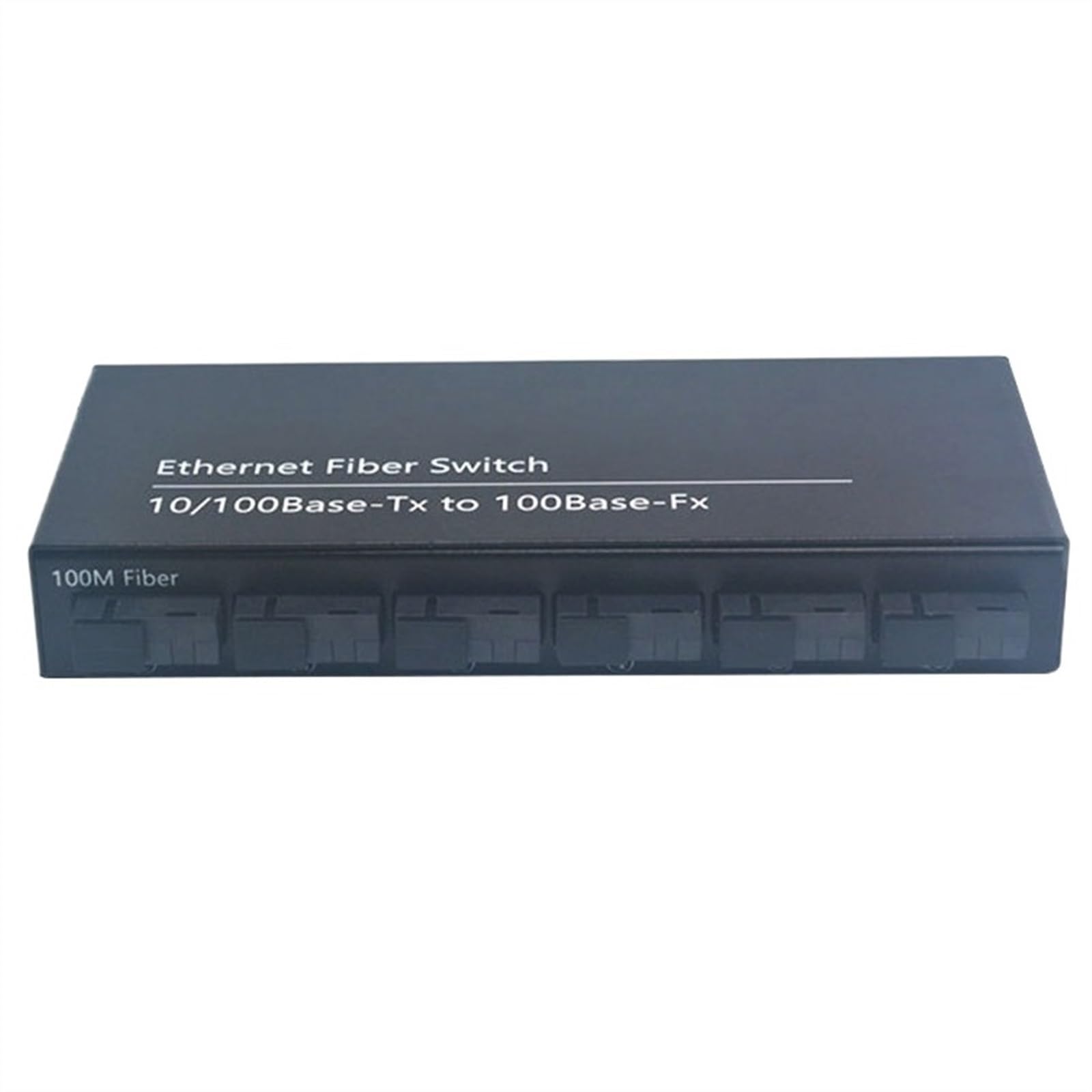 Convertisseur De Commutateur Ethernet Rapide 20KM, Convertisseur De Média Fiber Optique Ethernet Monomode 2 RJ45 Et 6 Ports SC-Fiber 10/100M