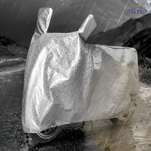 Image of FABTEC Waterproof Scooty Body CoverCompatible with Aeroride Aero, A1 (Silver)