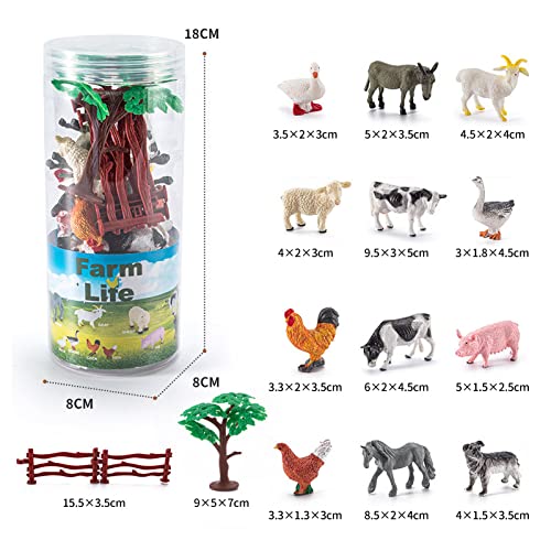 12 stücke Mini Dinosaurier Waldtier Spielzeug, Bauernhof Tiere Spielzeug Tierfiguren Set, Meerestiere Figuren für Jungen… – Bild 3
